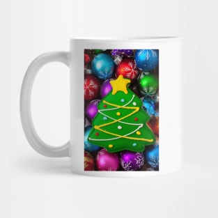 Christmas tree cookie with ornaments Mug